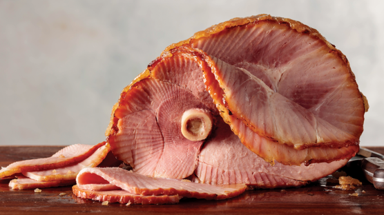 Spiral sliced ham