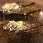 cooked filet mignon with butter