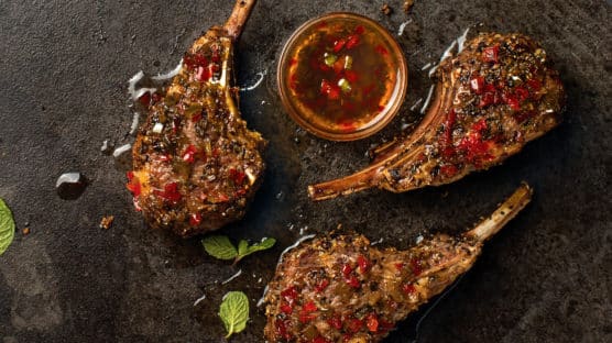 grilled lamb chops with mint jalapeno jelly