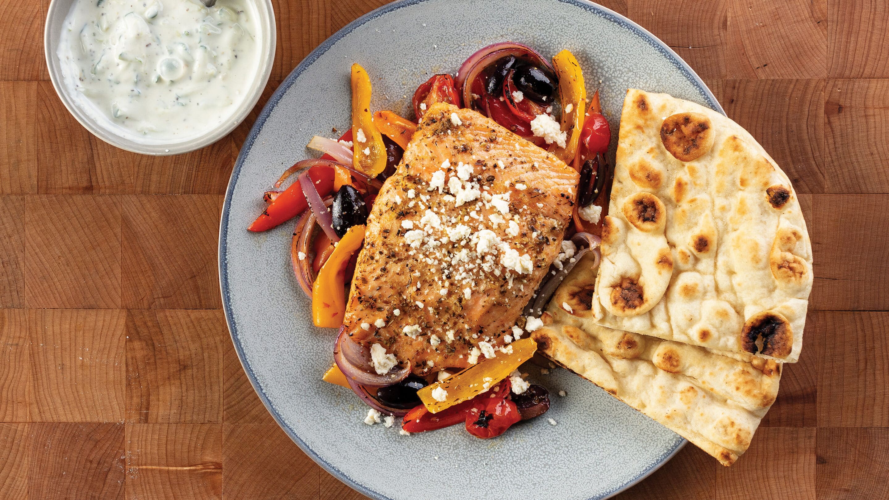 Sheet Pan Mediterranean Salmon Recipe