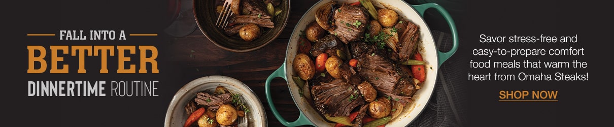 fall into a better dinnertime routine pot roast in dish