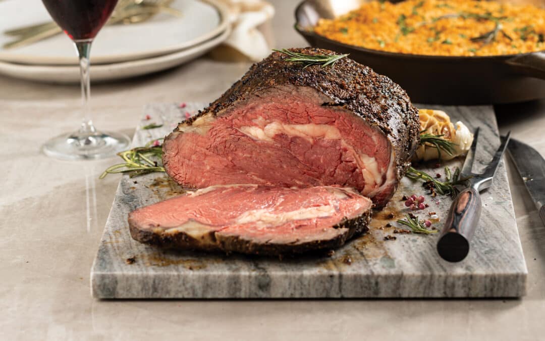Dijon Prime Rib & Cheesy Mashed Potatoes